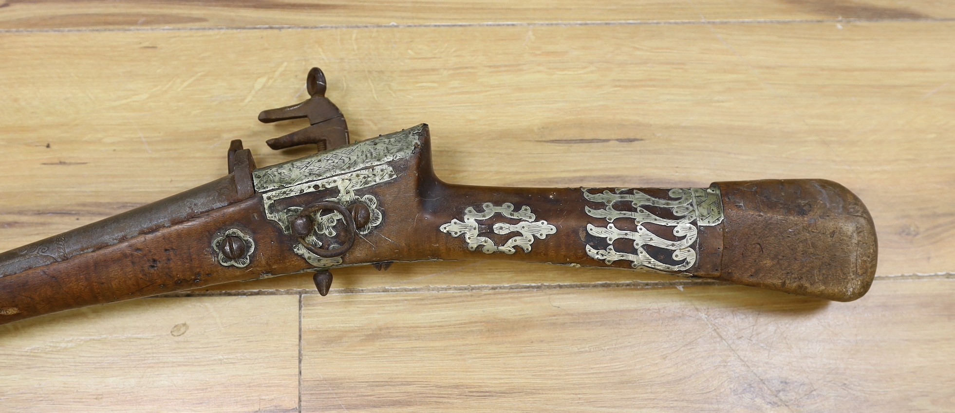 An Eastern antique flintlock musket